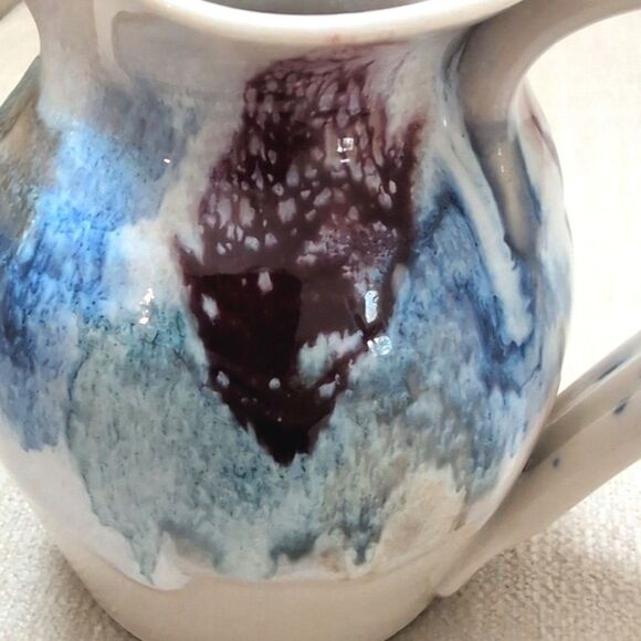 D K Clay North Carolina Stoneware Handmade Small Pitcher/Creamer Artist Signed - Picture 9 of 10